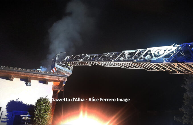 Incendio a Piobesi d