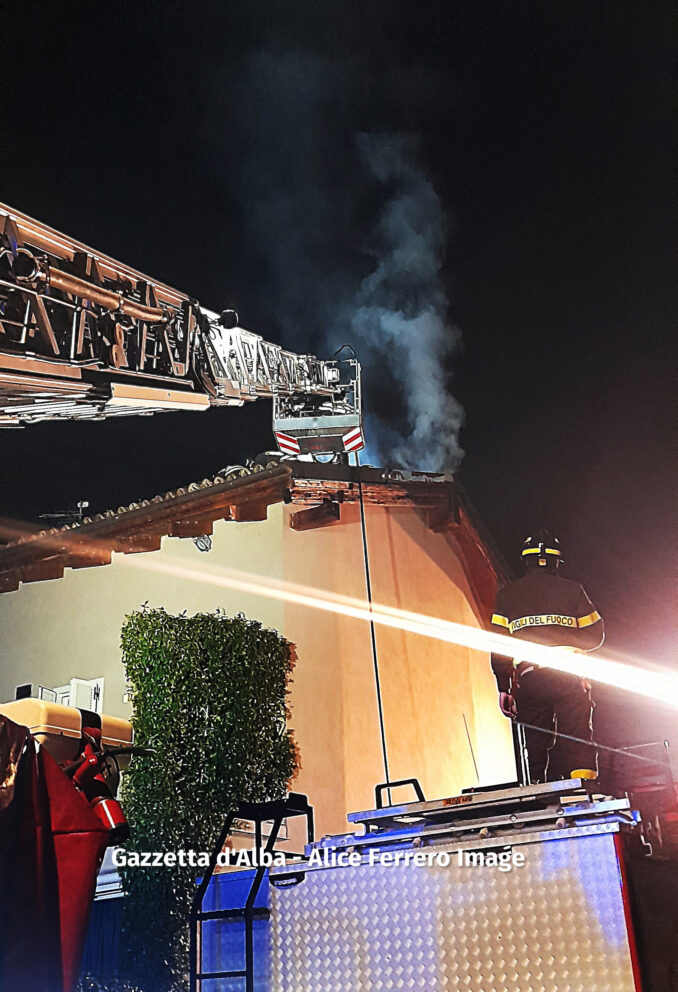 Incendio a Piobesi d