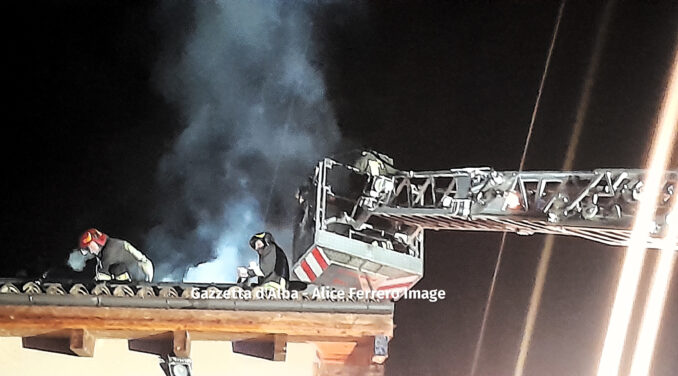 Incendio a Piobesi d