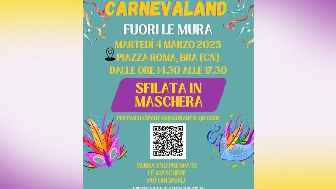 Carnevaland, martedì grande sfilata di Carnevale in piazza Roma