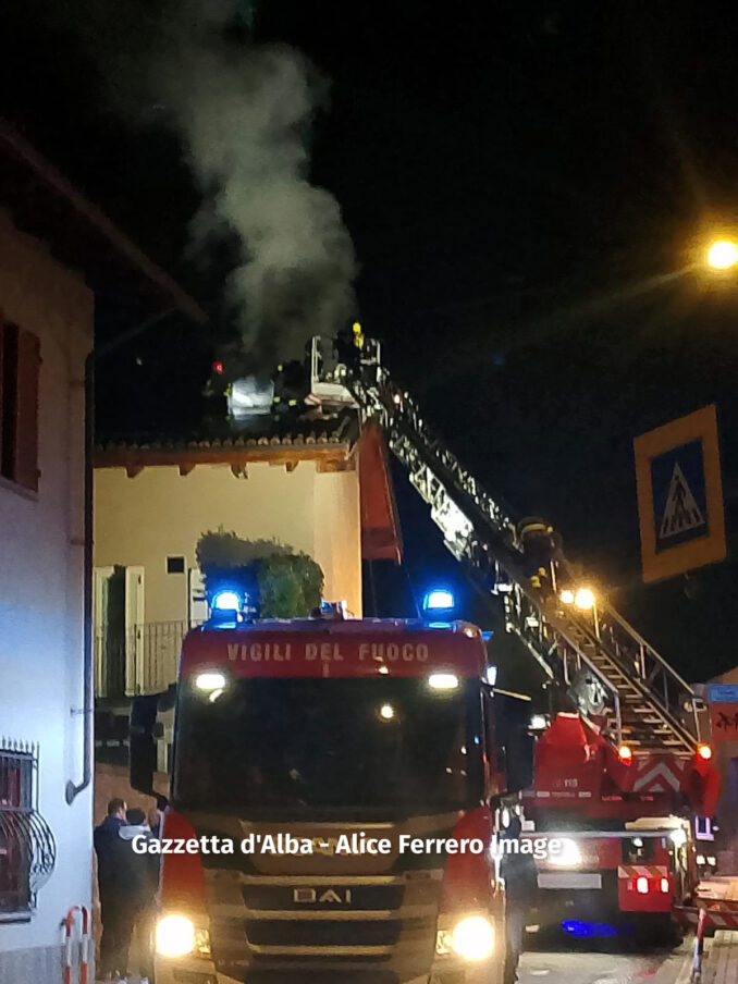 Incendio a Piobesi d