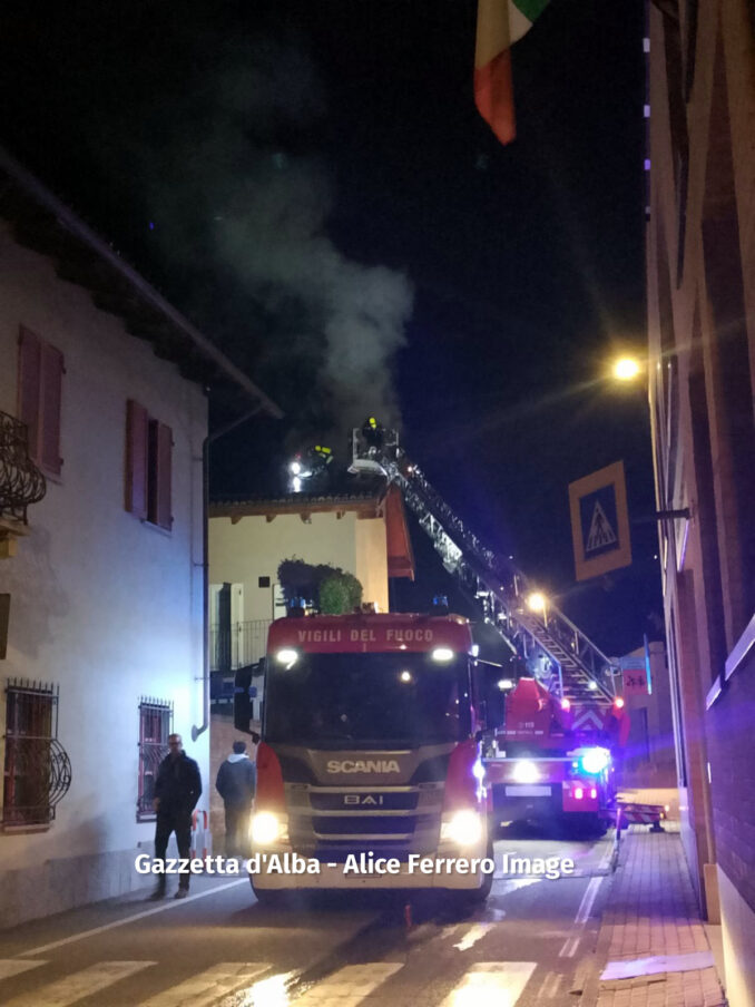 Incendio a Piobesi d