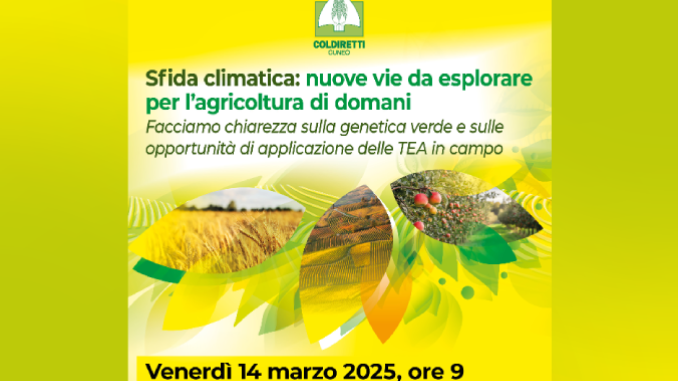 Mag 2025: Coldiretti Cuneo fa chiarezza sulle opportunità di applicazione delle tecnologie di evoluzione assistita su cereali, frutta e vite