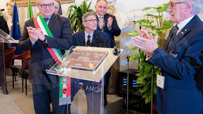 L'Onaf ha assegnato a Roma il riconoscimento di Città del formaggio 1