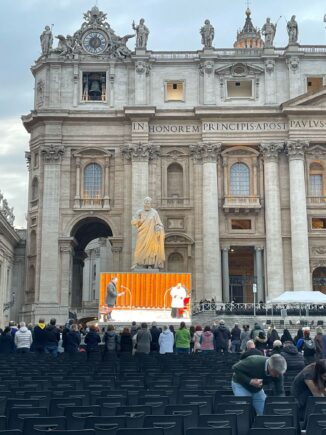 A Roma con il Sir: ieri sera il rosario in piazza San Pietro