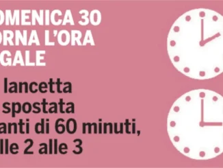 Questa notte torna l'ora legale: lancette da spostare avanti dalle 2 alle 3