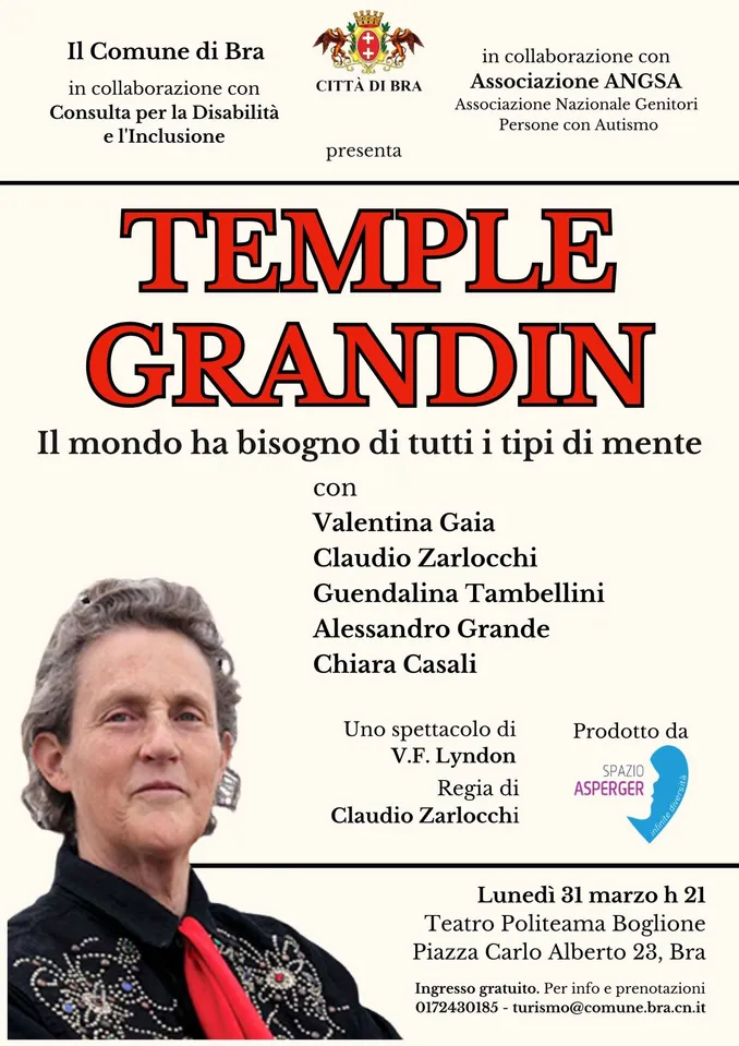 Disturbi dello spettro autistico, questa sera tutti a teatro a Bra