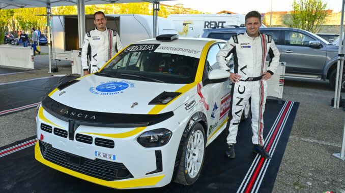 Stefano Santero al via del Trofeo Lancia