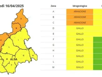 Maltempo / Mercoledì 16 aprile allerta arancione nel Nord del Piemonte, livello giallo su Langhe e Roero