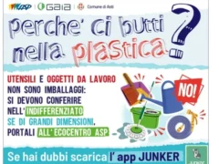 locandina riciclaggio plastica