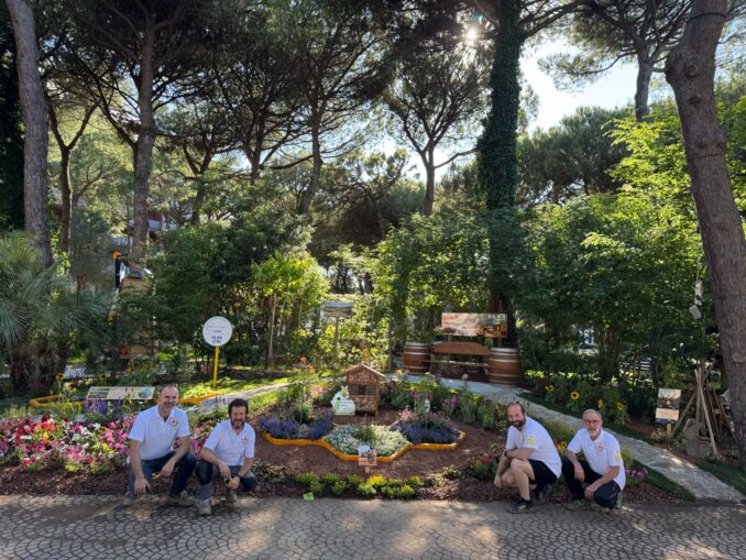 Un’aiuola albese per l’evento internazionale Cervia città giardino