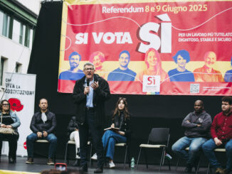 Maurizio Landini Segretario Generale CGIL a Bra