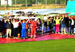 Aspettando La Vuelta: ieri una grande coreografia umana allo stadio di San Cassiano 1