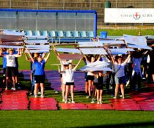 Aspettando La Vuelta: ieri una grande coreografia umana allo stadio di San Cassiano 3