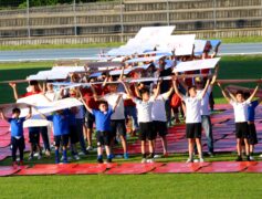 Aspettando La Vuelta: ieri una grande coreografia umana allo stadio di San Cassiano 4