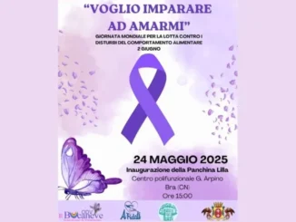 Voglio imparare ad amarmi / A Bra l’inaugurazione della panchina lilla contro i disturbi del comportamento alimentare
