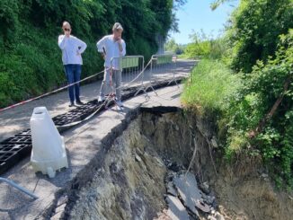 A Canelli strada Cavolpi è chiusa, ma sono partiti i lavori di ripristino