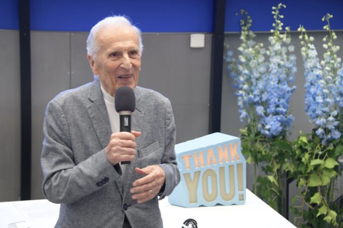 Il Thank you della fondazione Ospedale al professor Silvio Garattini 1