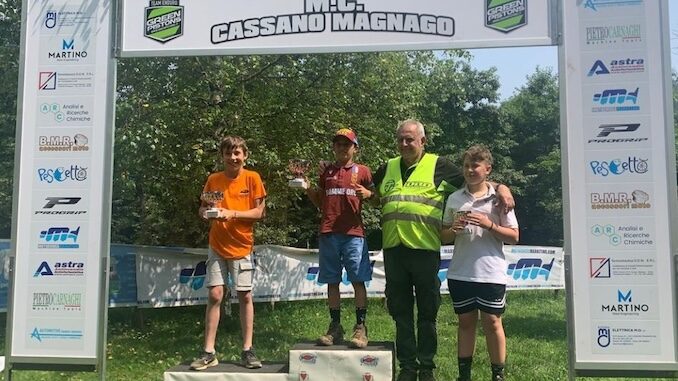 Il castagnolese Edoardo Marchisio in testa al campionato di minienduro