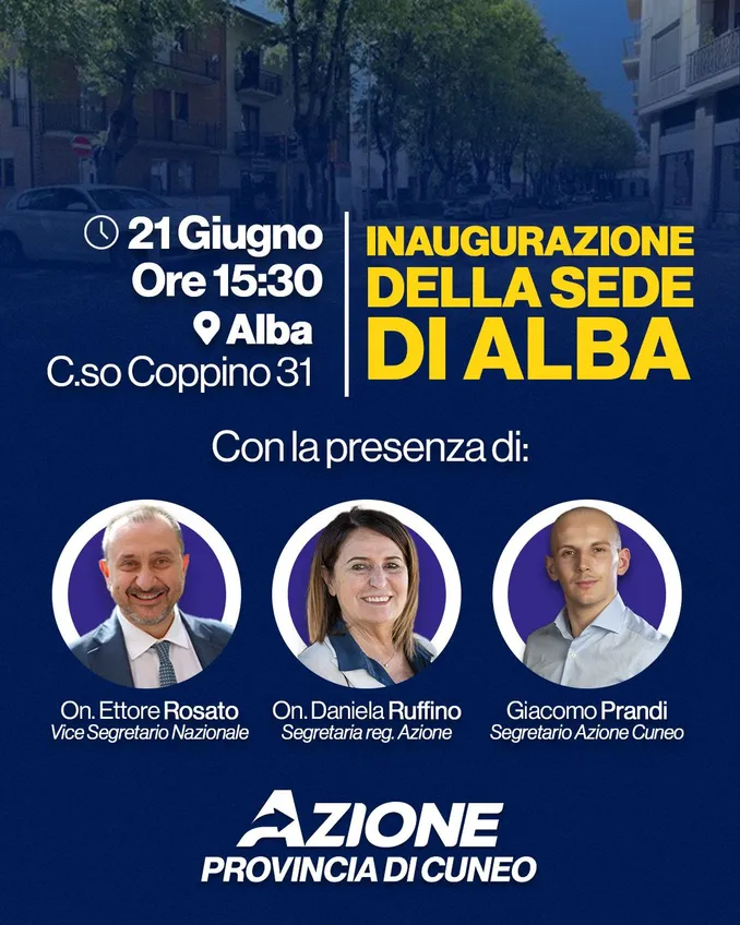 Politica / Azione inaugura la nuova sede di Alba 1
