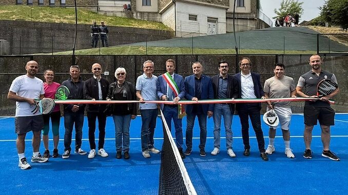 Inaugurato il nuovo campo da padel a Niella Belbo