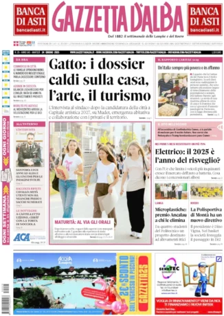 La copertina di Gazzetta d’Alba in edicola martedì 24 giugno