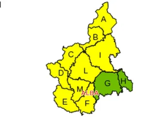 Allerta gialla anche sull'Albese per temporali nella serata di domenica 15 giugno