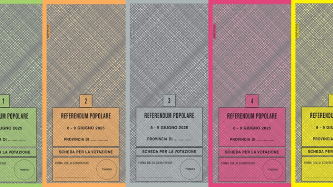 fac-simile-schede-referendum-2025 Referendum 8-9 giugno: tutto quello che c'è da sapere sui cinque quesiti