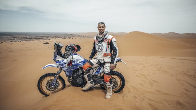 Tra le dune del Marocco spicca la Yamaha 700 di Michele Fiore