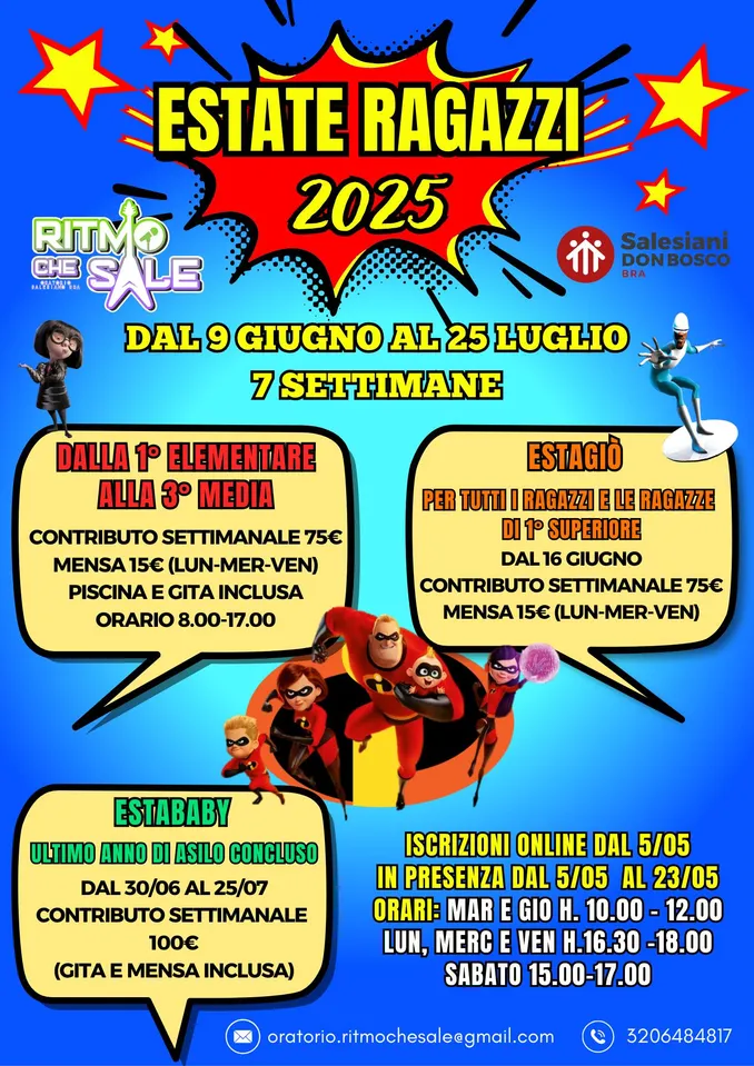 Salesiani di Bra, con l’estate ragazzi gli Increbibili vanno all’oratorio 1