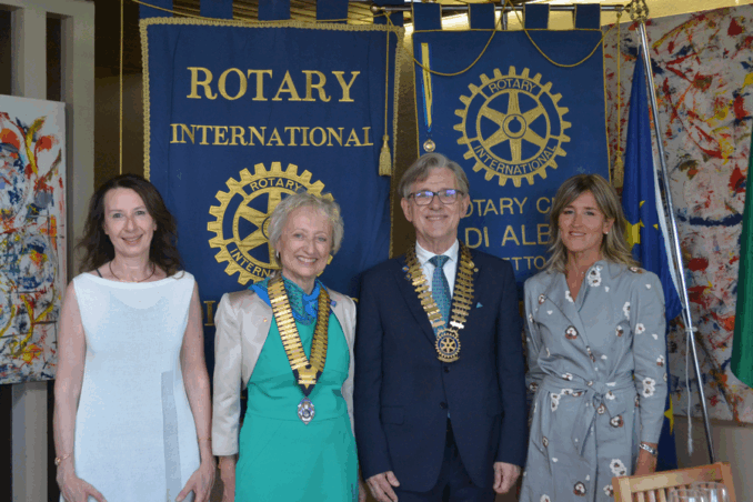 Il Rotary Club Alba ospita il governatore Luigi Gentile e accoglie due nuove socie 1