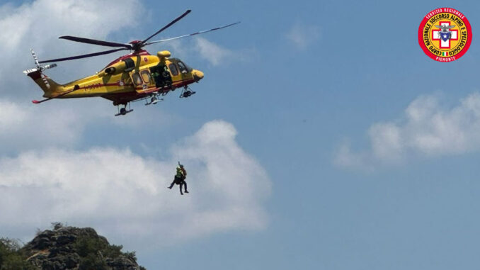 Escursionista francese precipita e muore nel Torinese: soccorsi anche a Caprie per un ferito nel Rio Sessi