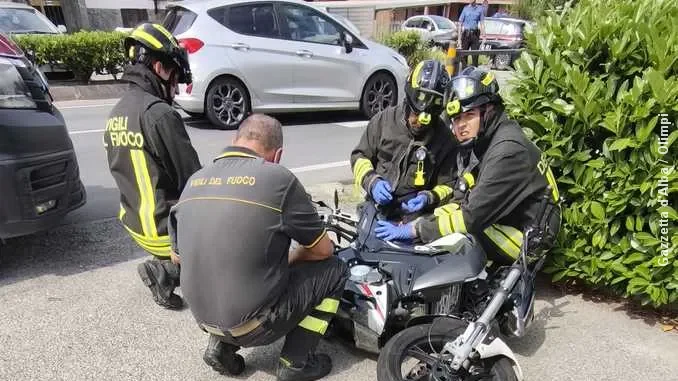 Scontro tra moto e trattore a Cinzano, in due trasportati all'ospedale
