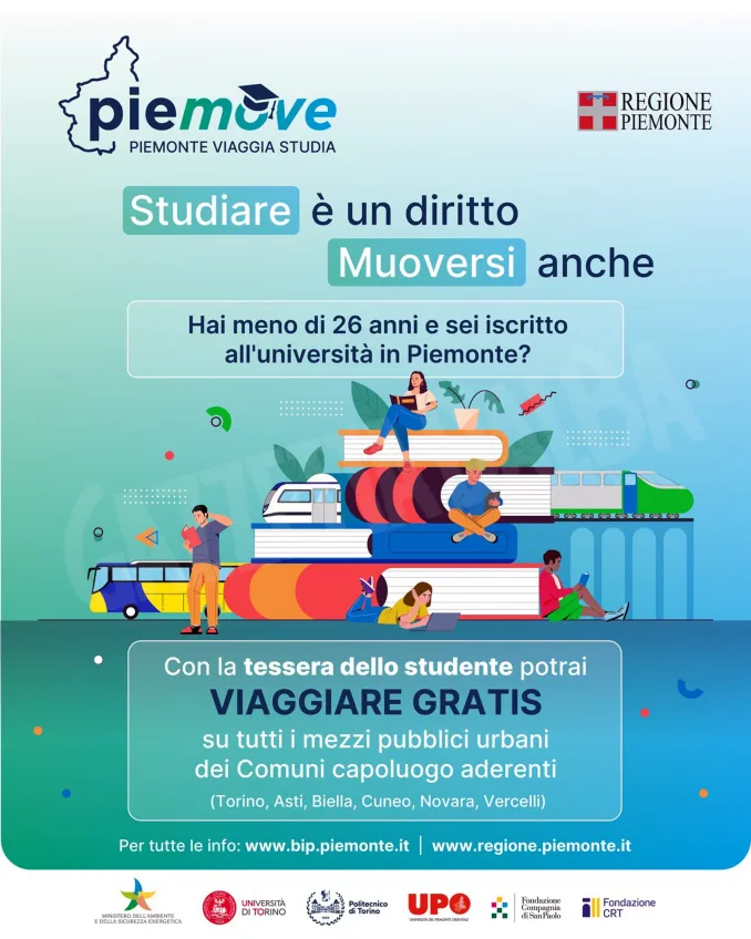 I giovani universitari del Piemonte viaggeranno gratis sui bus