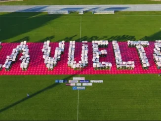Vuelta / Alba pubblica il video della performance per realizzare il logo della gara ciclistica di agosto