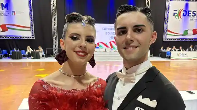Giulia Baracco e Lorenzo Dibilio vicecampiondi italiani di danze standard