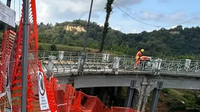 Ponte di Montaldo Roero, i lavori di consolidamento procedono 2