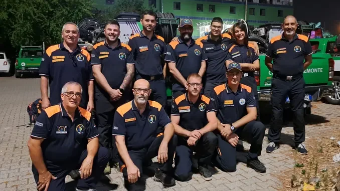 I volontari antincendio Aib del Piemonte sono in viaggio verso il Vesuvio