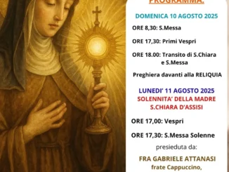 Festa di santa Chiara 2025: un momento di fede e fraternità a Bra
