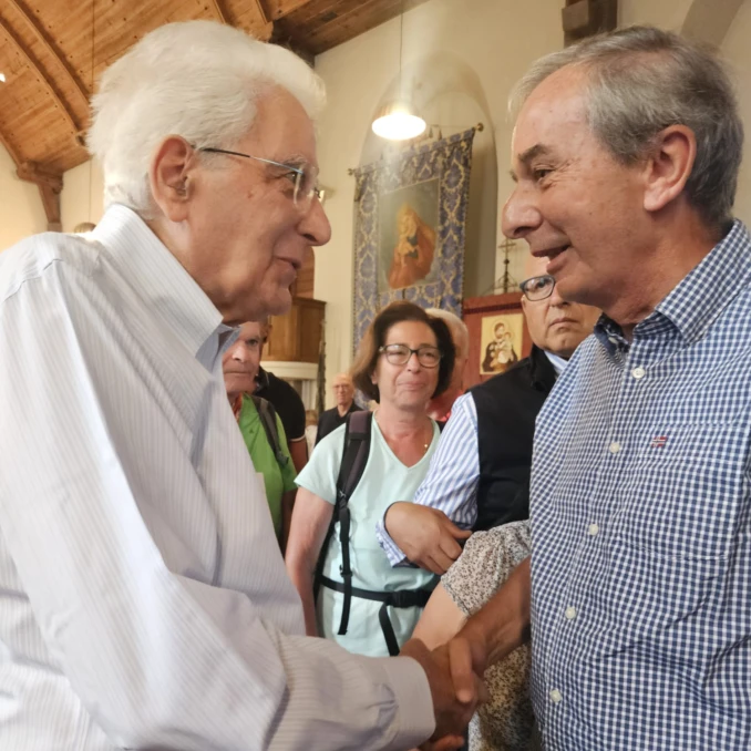 Incontro inaspettato in Trentino: il sindaco di Bra  Fogliato a tu per tu col presidente Mattarella 1