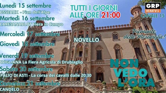 Il Piemonte delle meraviglie fa tappa a Novello