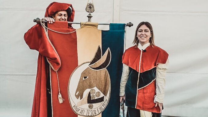 Borgo Patin e Tesor: storia, simboli e successi del borgo rosso-blu