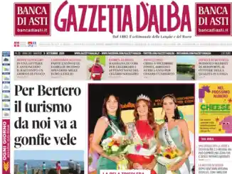 Gazzetta d’Alba torna in edicola martedì 9 settembre, ecco la copertina