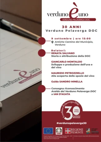 Trenta anni di Verduno Pelaverga Doc: martedì 9 settembre un convegno e la presentazione dell'etichetta