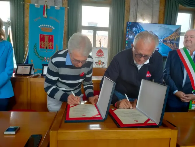 Donazione organi / Aido Valenza e Bra, Langhe e Roero celebrano l’anniversario della loro amicizia 1