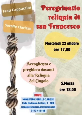 Le iniziative delle Clarisse di Bra tra preghiera, silenzio e approfondimento spirituale