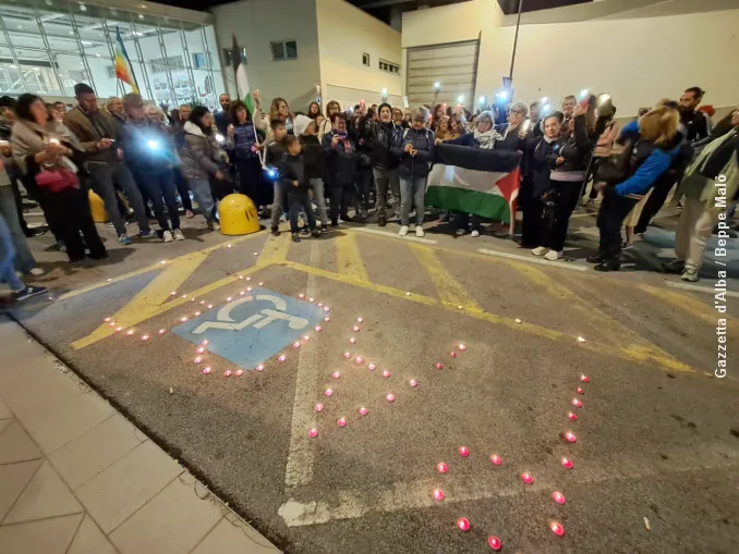 Luci sulla Palestina: veglia a Verduno con i nomi dei medici uccisi