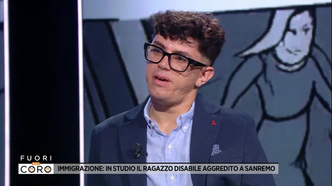 Matteo, l'albese aggredito a Sanremo, parla in Tv a Fuori dal coro