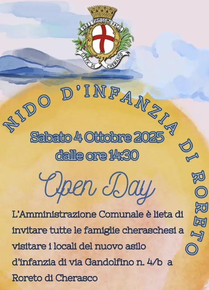 Cherasco presenta il nido comunale: sabato 4 open day per le famiglie