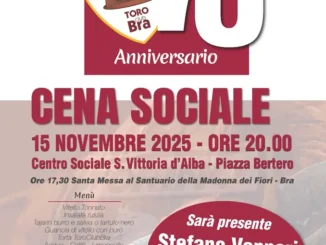 Il Toro club Bra festeggia 70 anni di fede granata